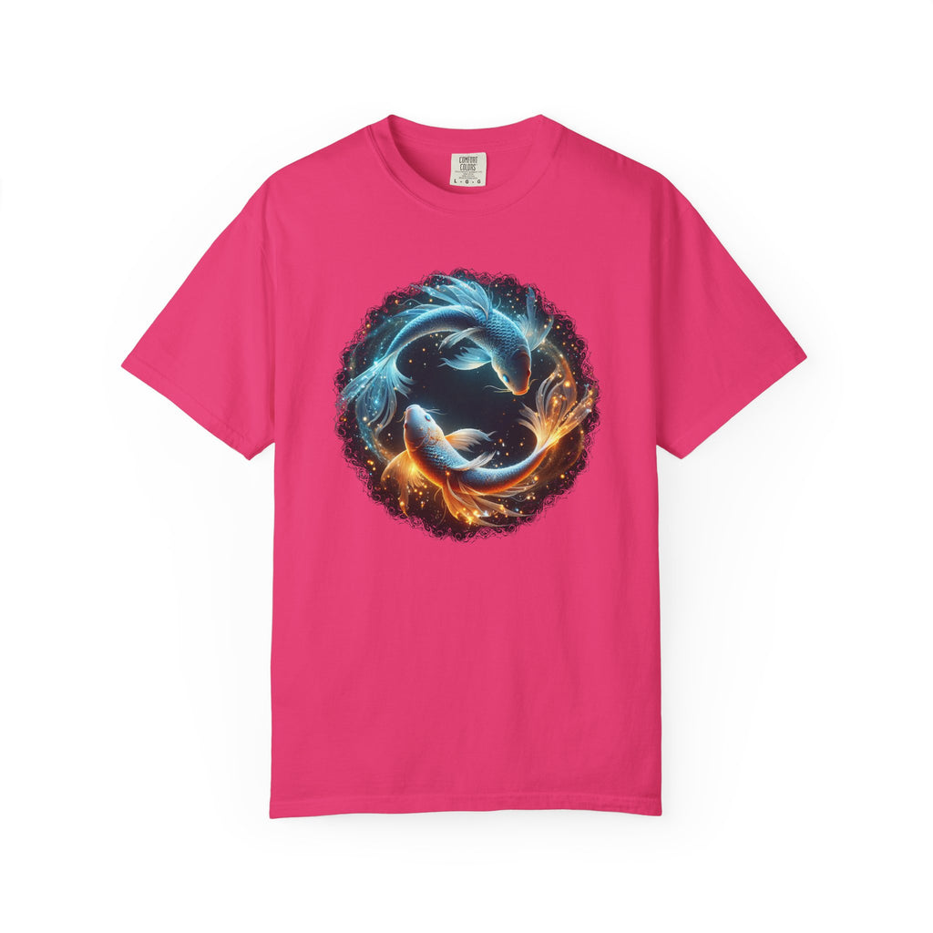 Yin Yang Koi Fish T-Shirt — Fire & Water Koi Circle Tee