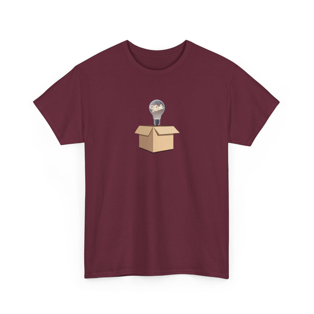 T-Shirt — Lightbulb Idea Think Outside The Box Graphic Tee