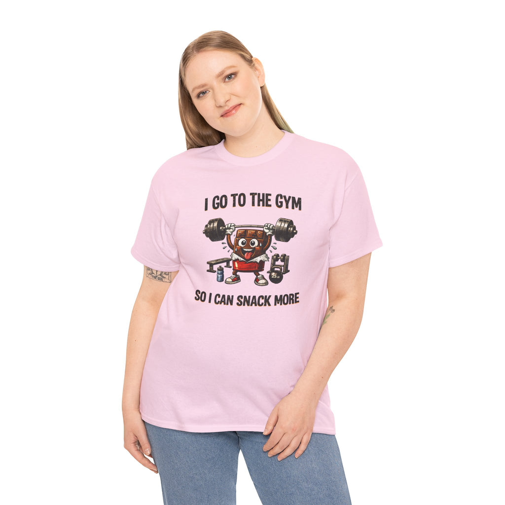 I Go to the Gym So I Can Snack More - Funny Fitness Gym Snack T‑Shirt