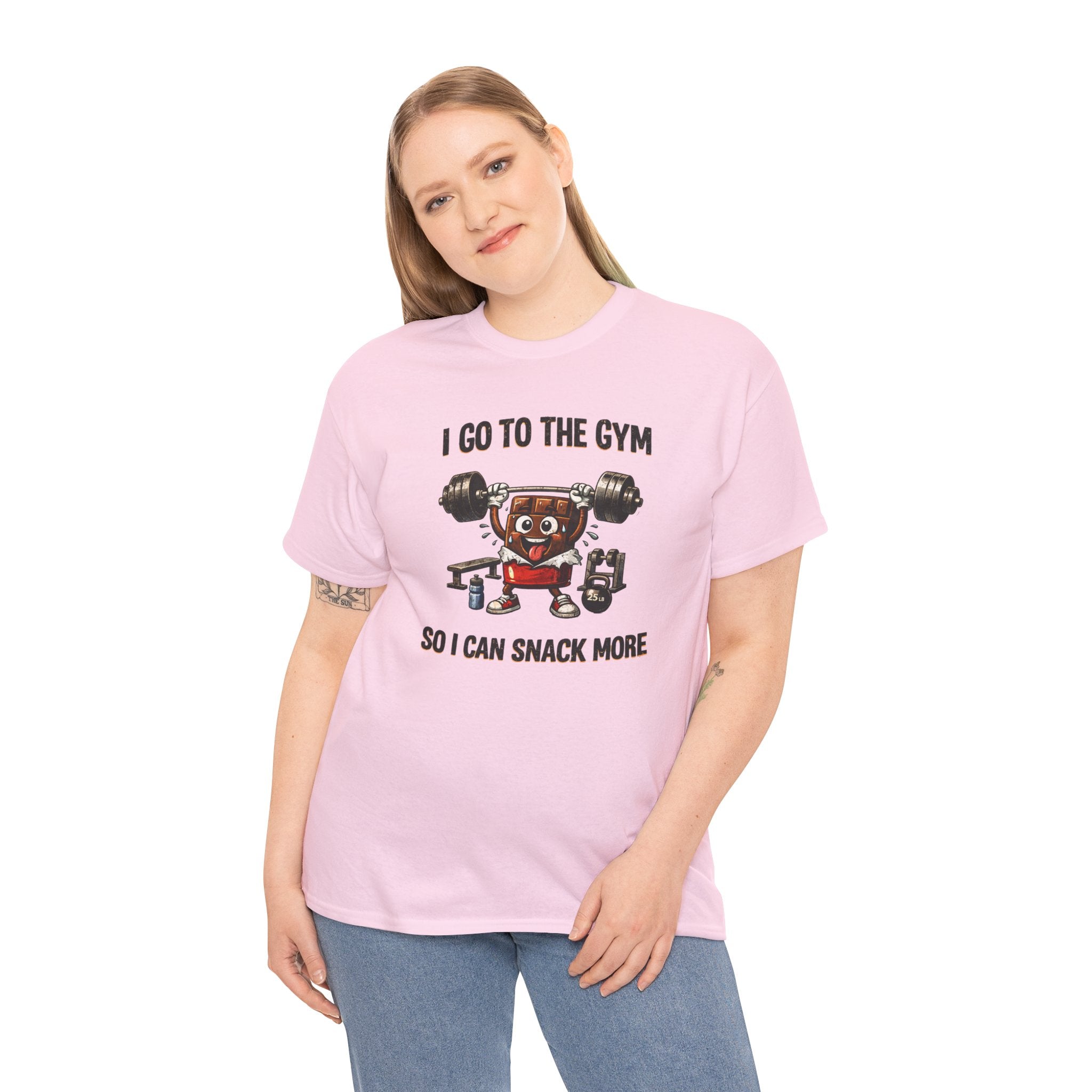 I Go to the Gym So I Can Snack More - Funny Fitness Gym Snack T‑Shirt