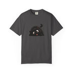 T-Shirt — Playful Black Kitten Graphic Tee