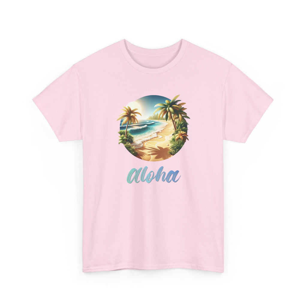 Aloha Beach T-Shirt — Tropical Palm Island Graphic Tee