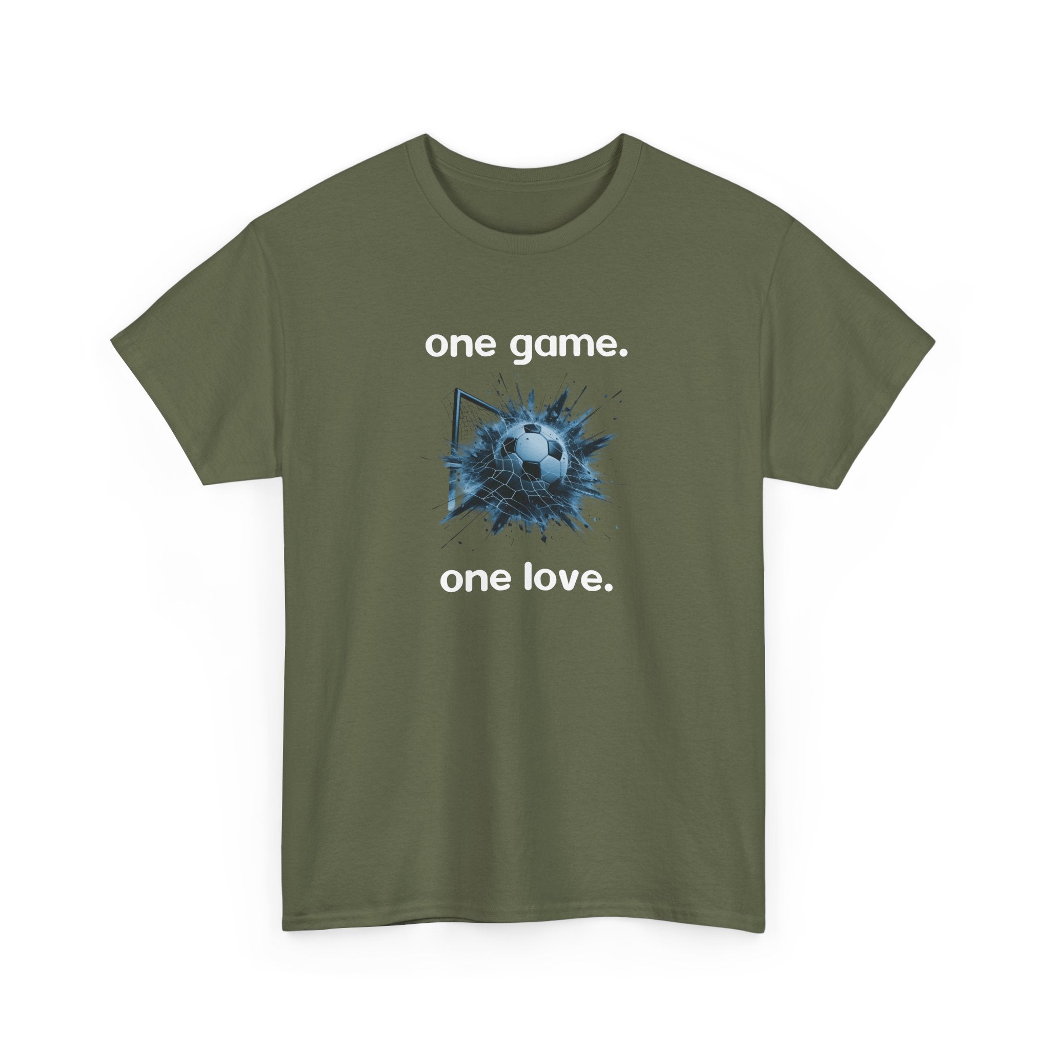One Game. One Love. T-Shirt — Football Soccer Graphic Tee