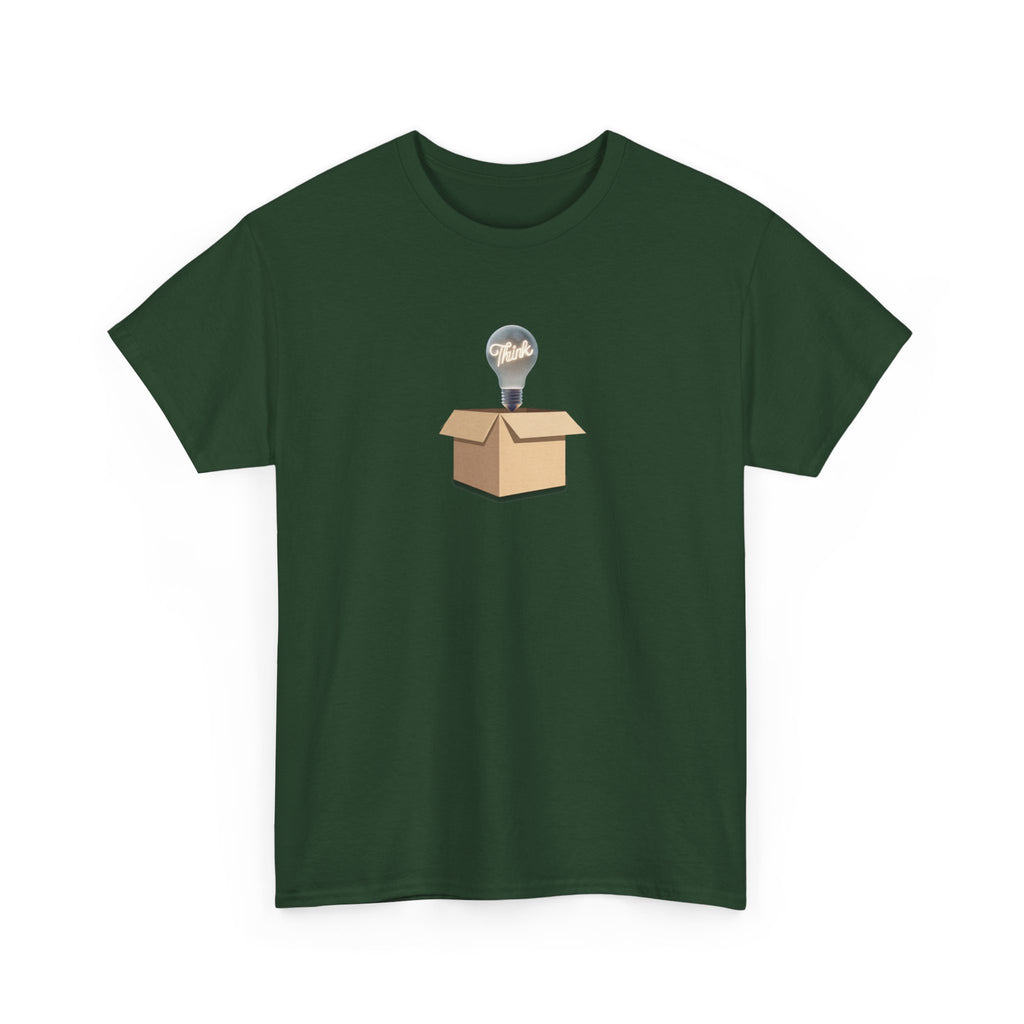 T-Shirt — Lightbulb Idea Think Outside The Box Graphic Tee