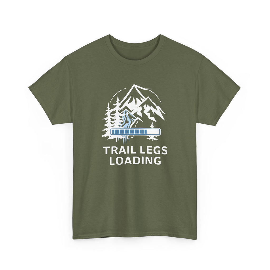 Trail Legs Loading T‑Shirt — Hiking Mountain Graphic Tee