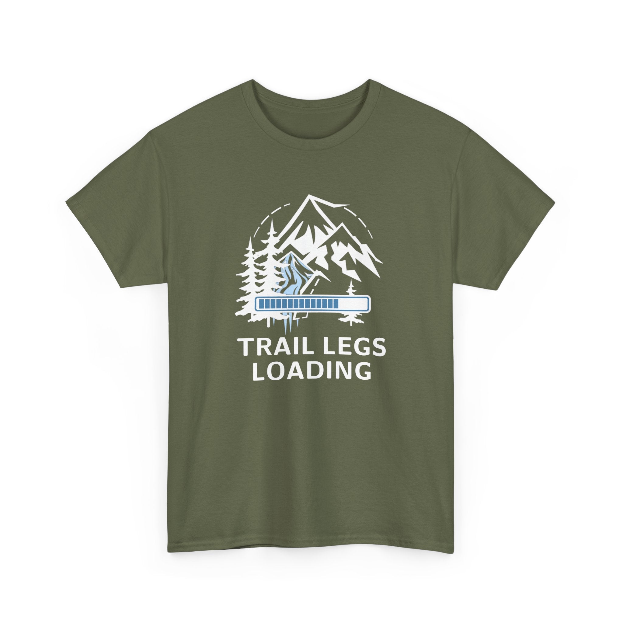 Trail Legs Loading T‑Shirt — Hiking Mountain Graphic Tee
