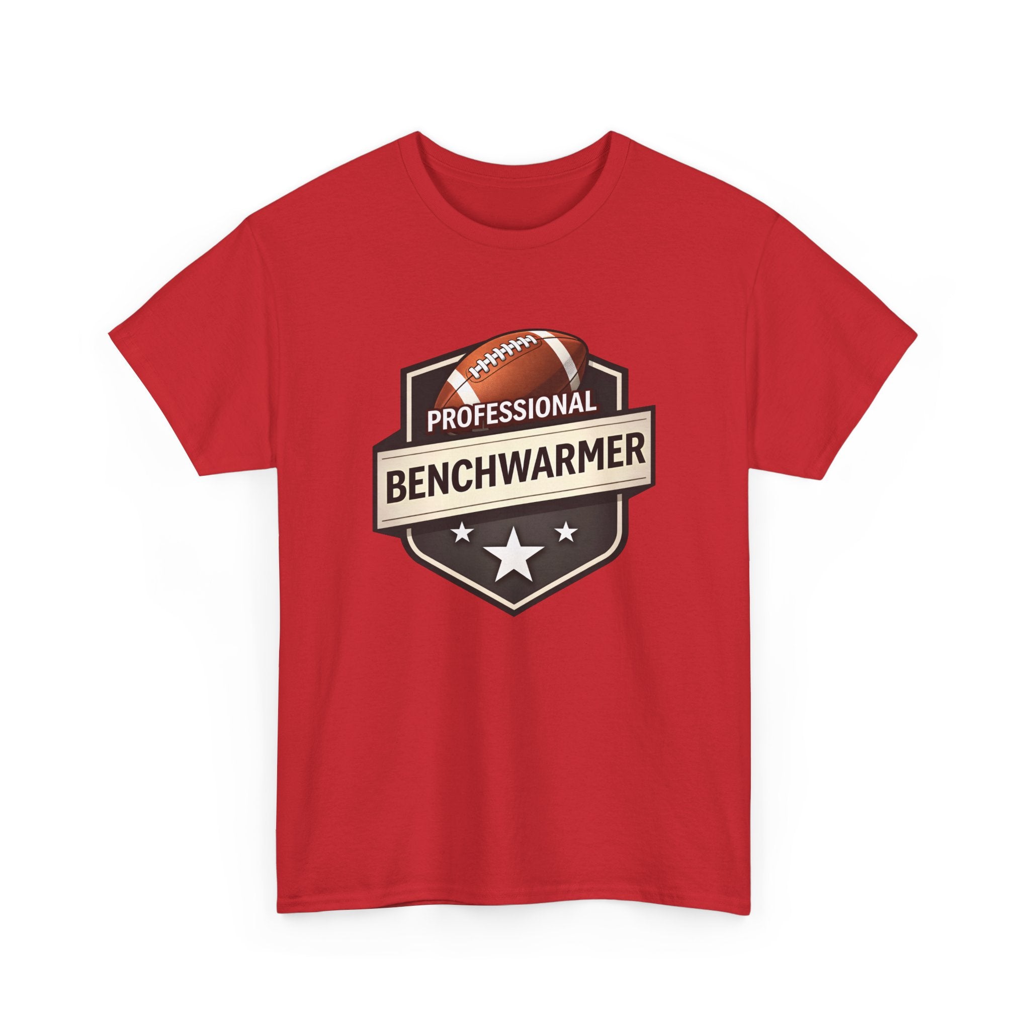 Professional Benchwarmer Football T‑Shirt — Funny Sports Tee for Fans & Backup Players