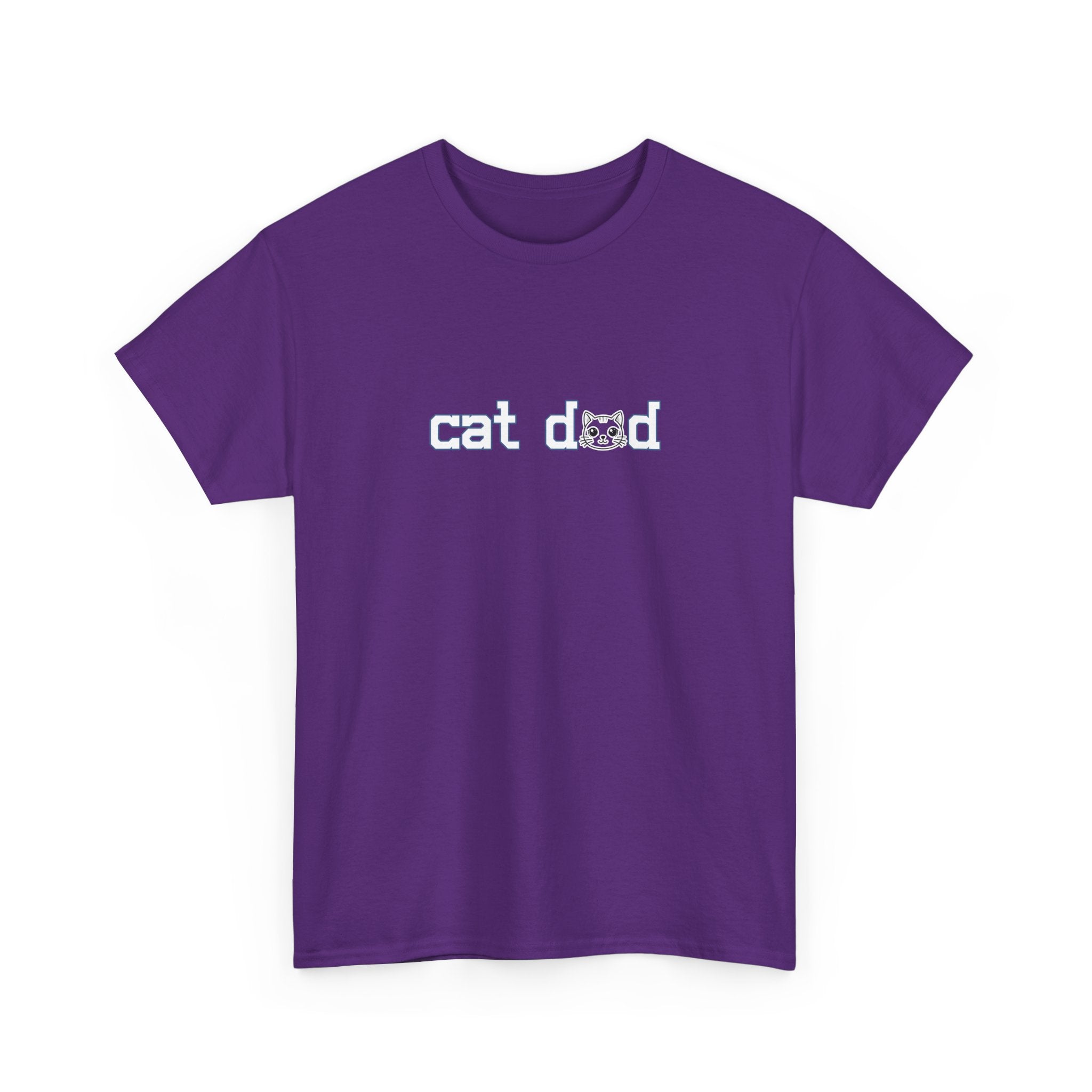 Cat Dad T‑Shirt — Minimalist Funny Cat Lover Tee