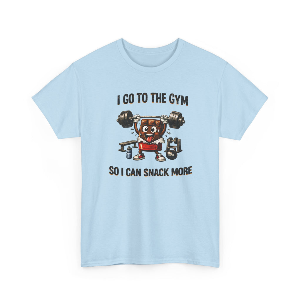 I Go to the Gym So I Can Snack More - Funny Fitness Gym Snack T‑Shirt