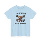 I Go to the Gym So I Can Snack More - Funny Fitness Gym Snack T‑Shirt