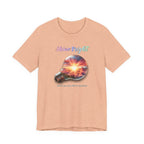 Shine Bright Lightbulb Graphic Tee — Inspirational Sunrise Design