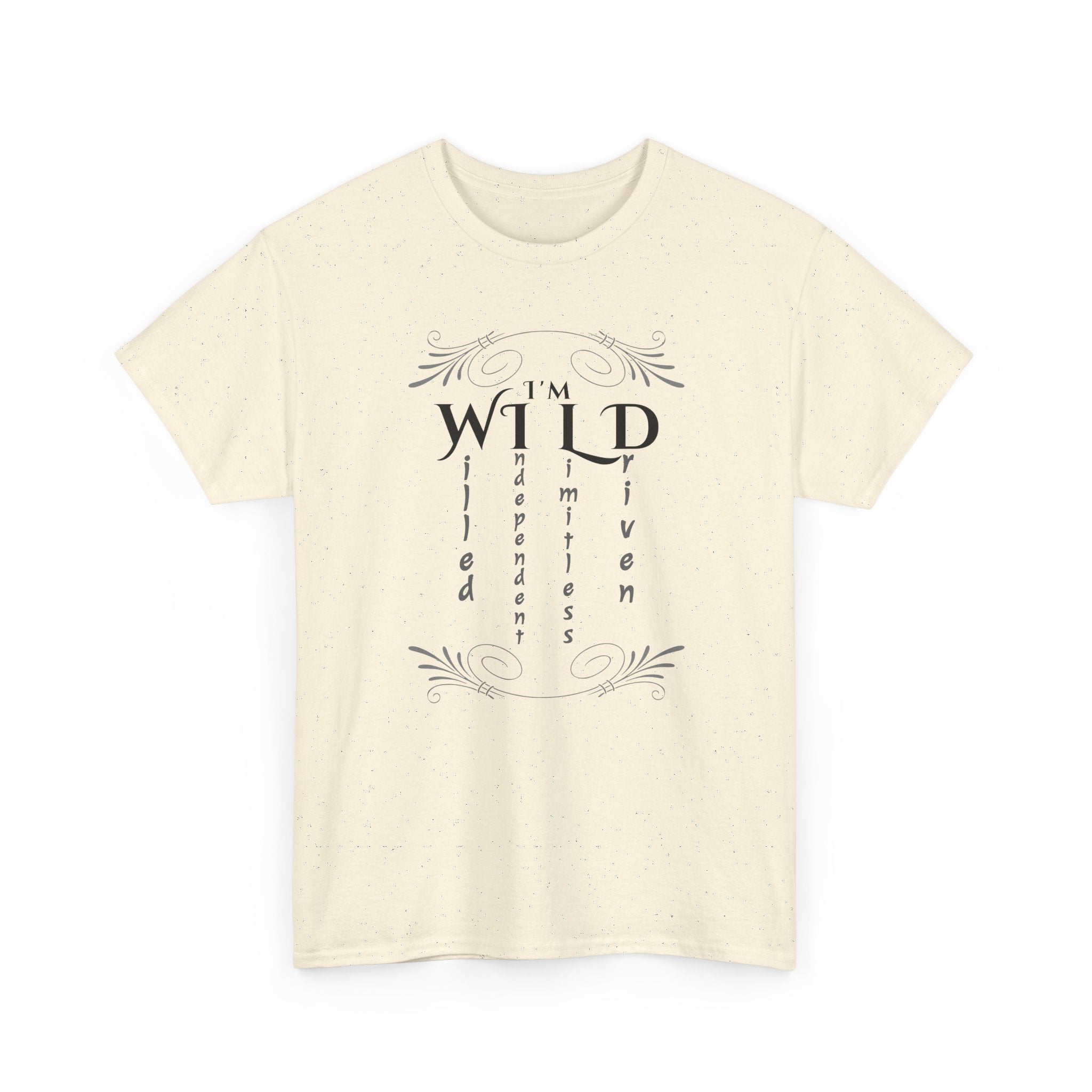 Wild Spirit Tee — "I’m Wild" Minimalist Graphic T-Shirt