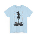 Woman Running Silhouette T‑Shirt – One Mile At A Time Graphic Tee