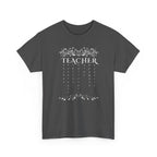 Teacher Floral Rain T-Shirt — Elegant Teacher Appreciation Tee