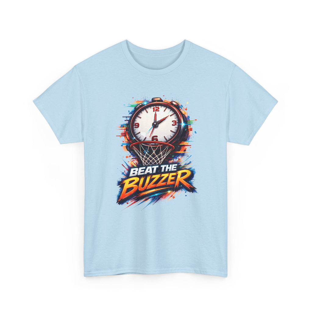 Beat the Buzzer Basketball T-Shirt — Sporty Countdown Graphic Tee