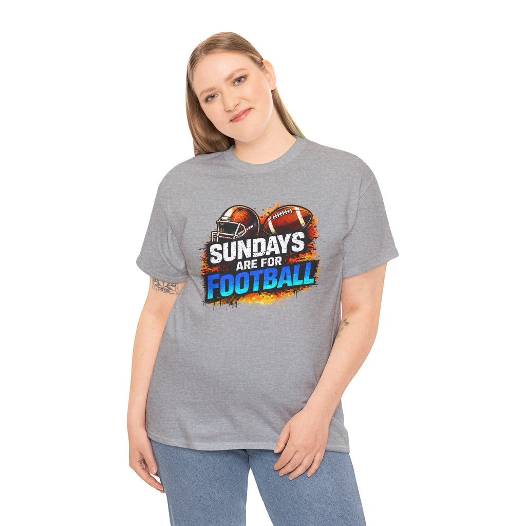 Sundays Are for Football T-Shirt — Football Fan Graphic Tee