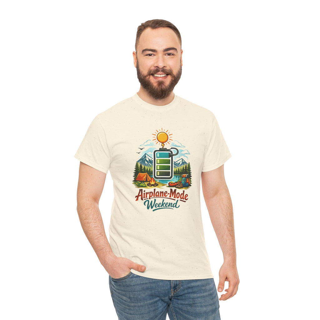 "Airplane Mode Weekend" Outdoor Adventure Camping Graphic Tee