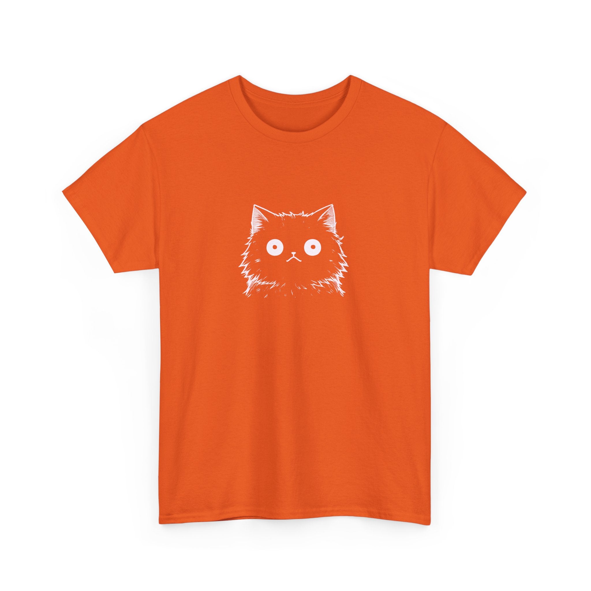 Cat Face Graphic Tee – Cute Minimalist Kitten T-Shirt