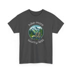 Hike More Worry Less T-Shirt — Nature Hiking Graphic Tee