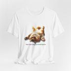 Cat Nap T‑Shirt — "How I Be In My Purrsonal Space" Cute Relaxed Cat Graphic Tee