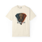 Elephant Head Graphic Tee — 'Be Strong' Tribal Art T-Shirt