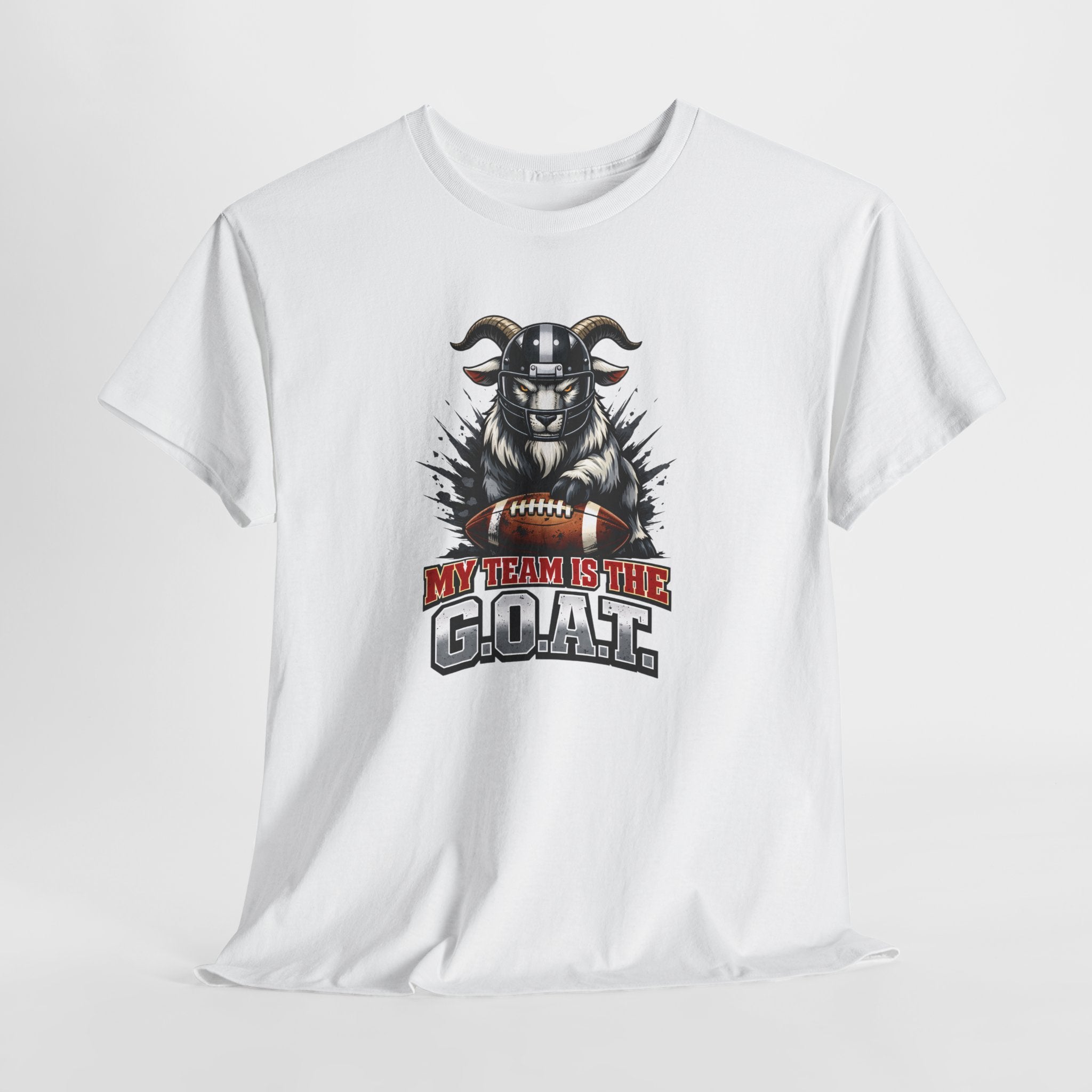 GOAT Football Tee - "My Team Is The GOAT" Graphic T-Shirt