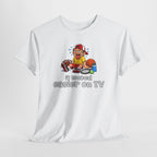 'It Looked Easier on TV' Funny Athletic Sports Fan Graphic T Shirt