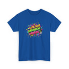 Look Out! Mayhem Ahead Graphic Tee — Colorful Retro Comic Humor Shirt