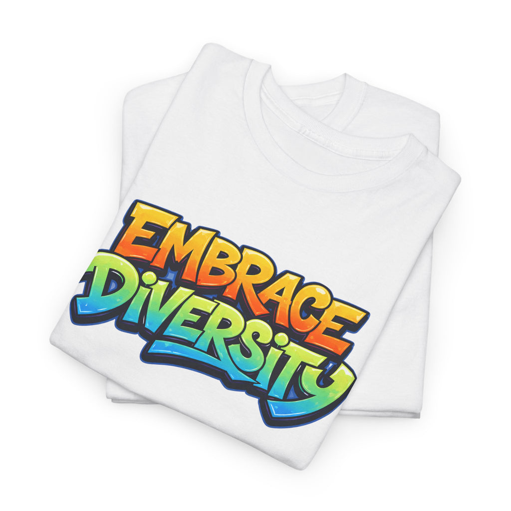 Embrace Diversity T-Shirt — Colorful Graffiti Pride Tee