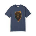 Lion Head T-Shirt — Artistic Tribal Lion Face Tee