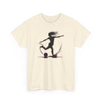 Woman Soccer Player Silhouette T‑Shirt