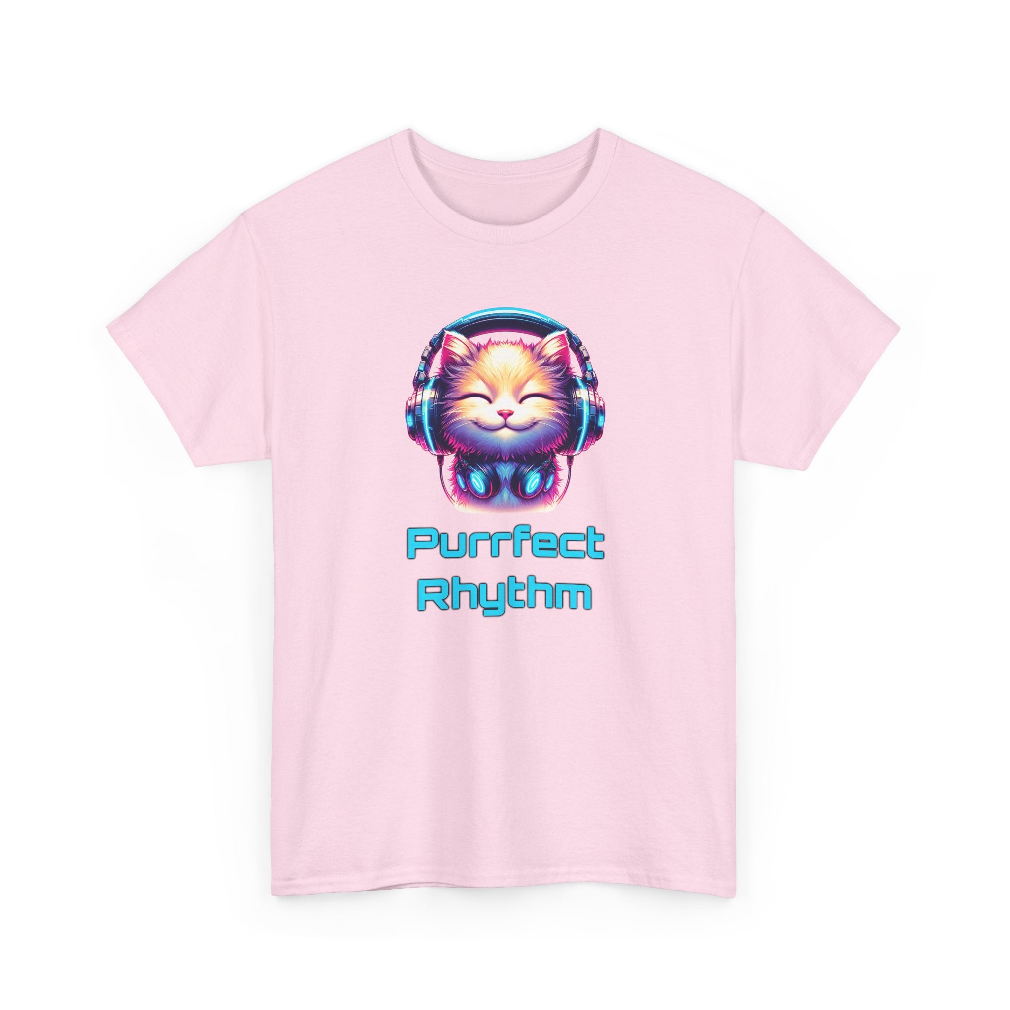 Purrfect Rhythm Tee — Cute Cat DJ Graphic T-Shirt