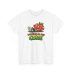 Working on My Core Funny Exercise T-Shirt —  Retro Apple Fitness Tee