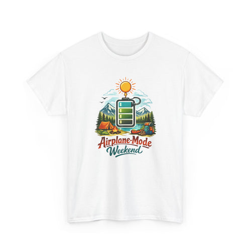"Airplane Mode Weekend" Outdoor Adventure Camping Graphic Tee