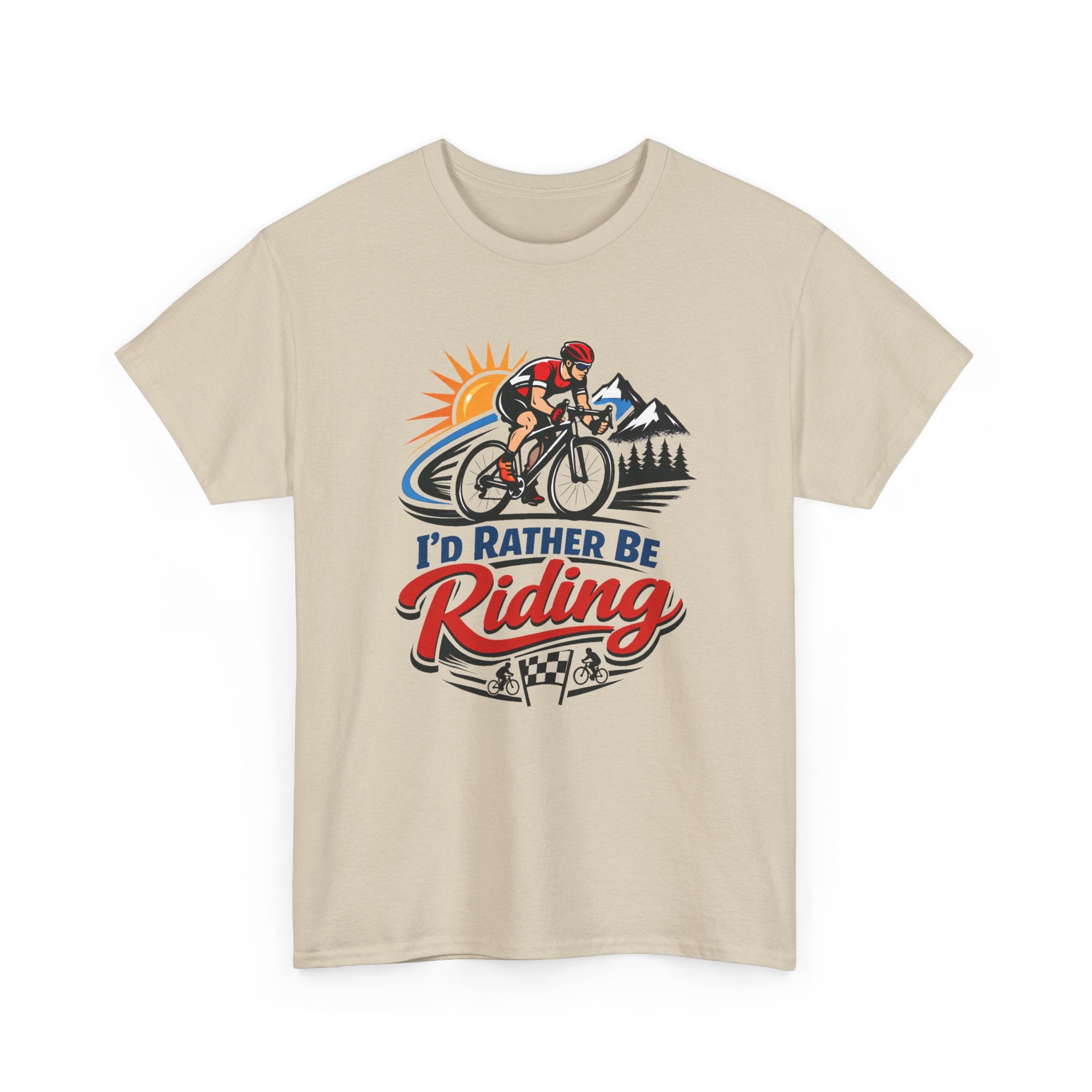 I'd Rather Be Riding T-Shirt — Cyclist Mountain Biking Tee