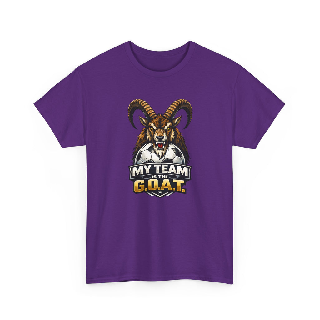 Goat Ibex Soccer Tee — "My Team Is the GOAT" Sports Fan T-Shirt