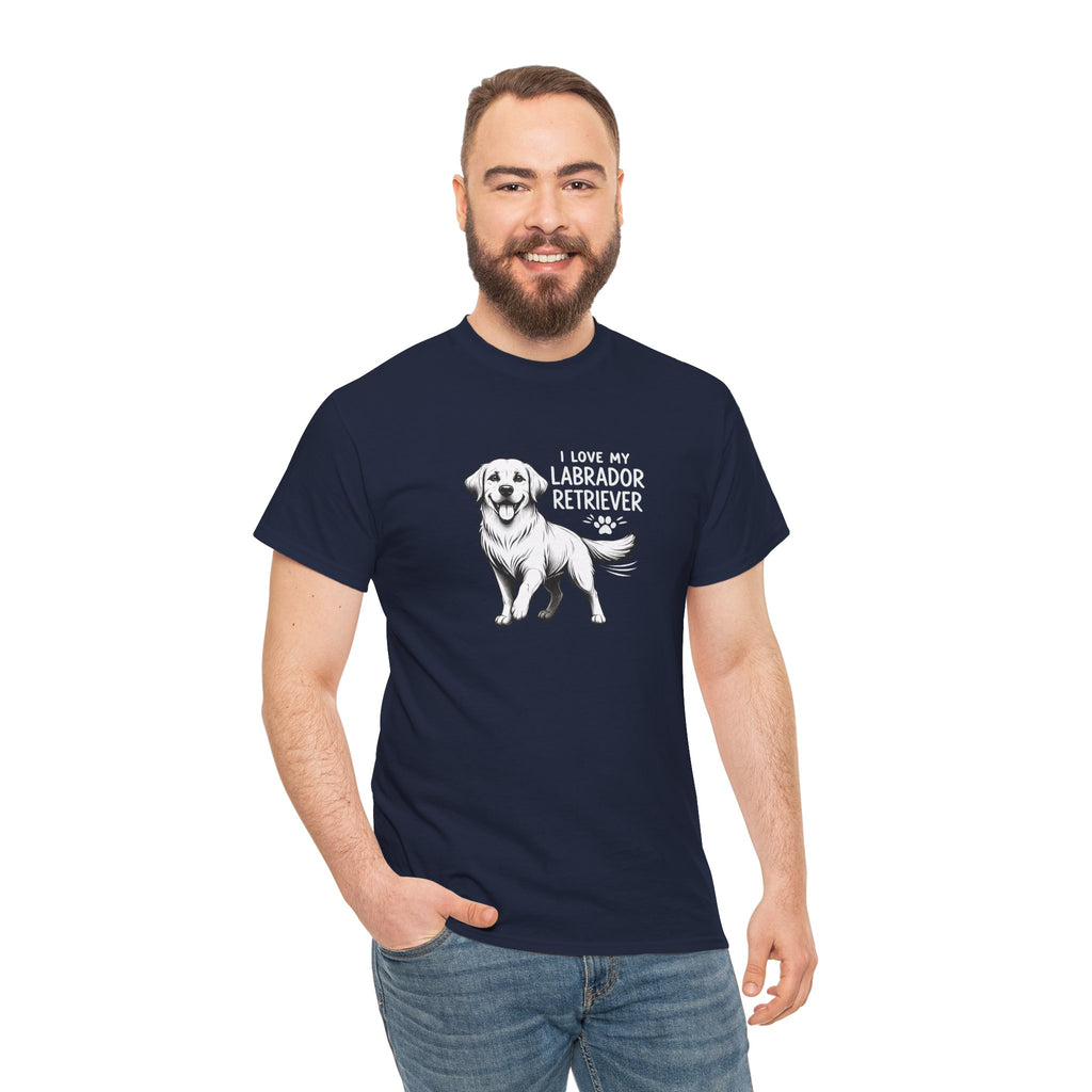Labrador Retriever T-Shirt — "I Love My Labrador Retriever" Dog Lover Tee