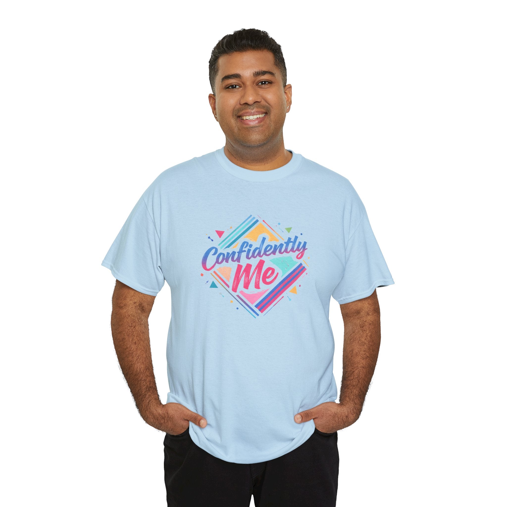 Confidently Me Tee — Retro Pastel Self-Love Graphic T-Shirt