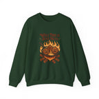 Crewneck Sweatshirt — "Well This Is Just Nuts" Roasting Chestnuts Graphic