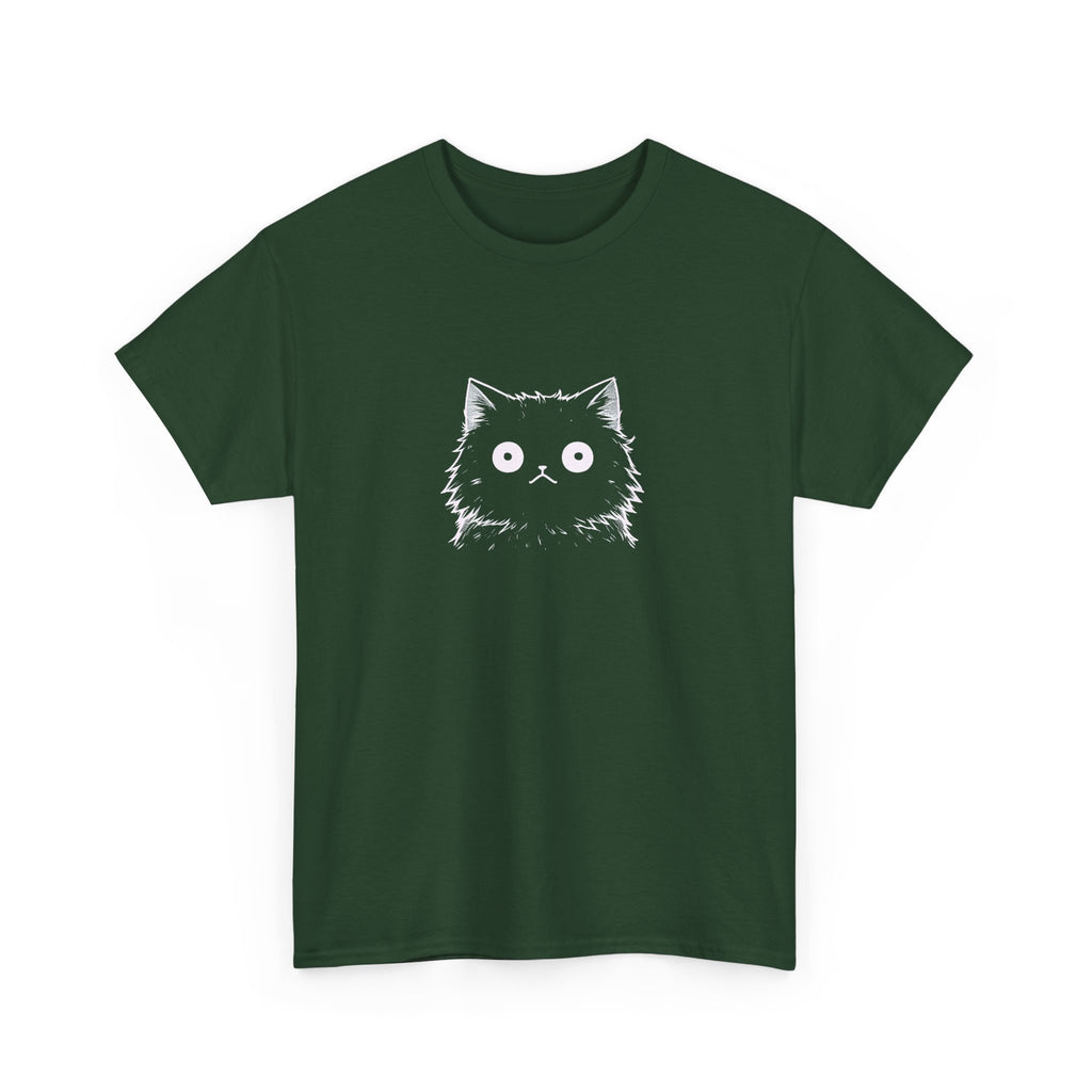 Cat Face Graphic Tee – Cute Minimalist Kitten T-Shirt