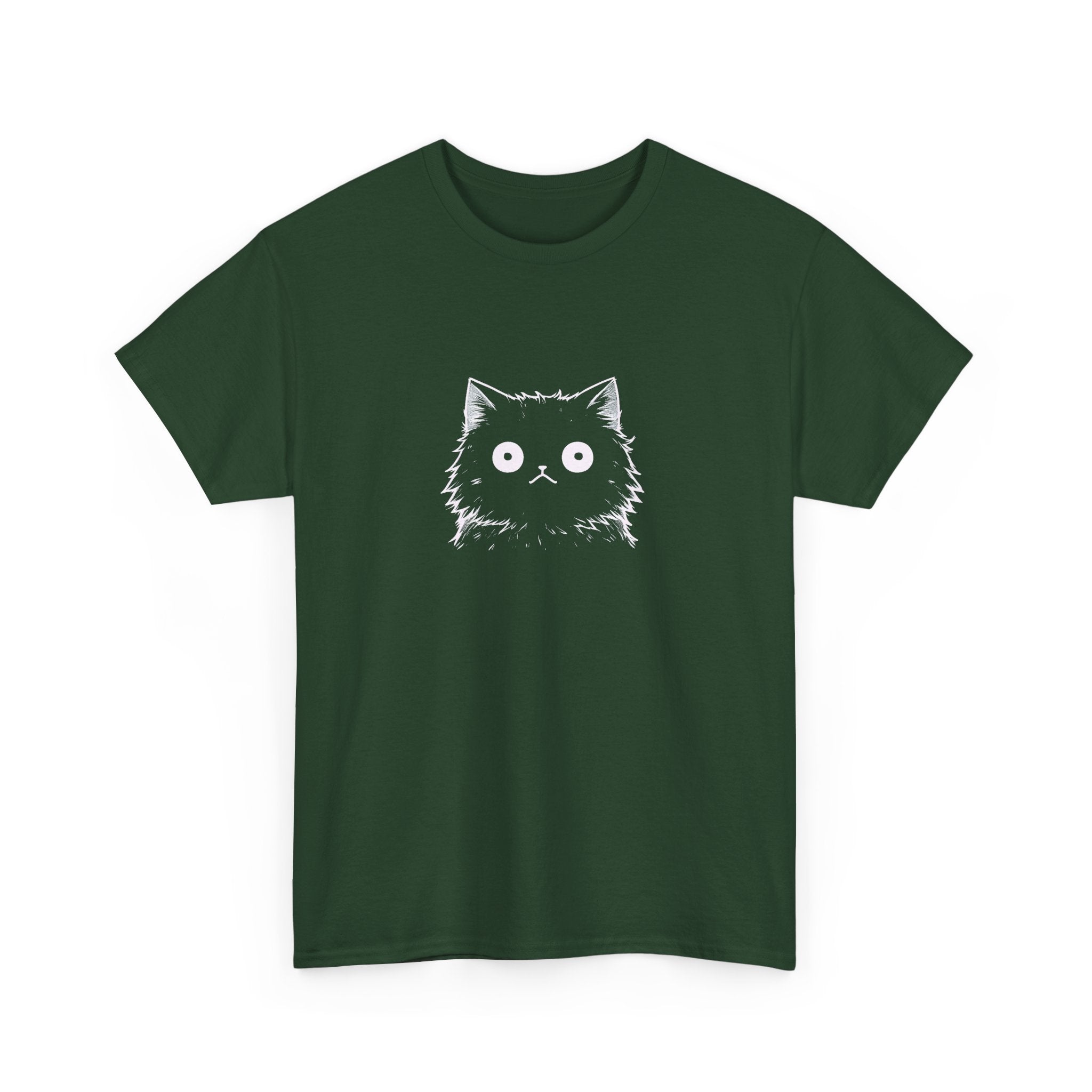 Cat Face Graphic Tee – Cute Minimalist Kitten T-Shirt