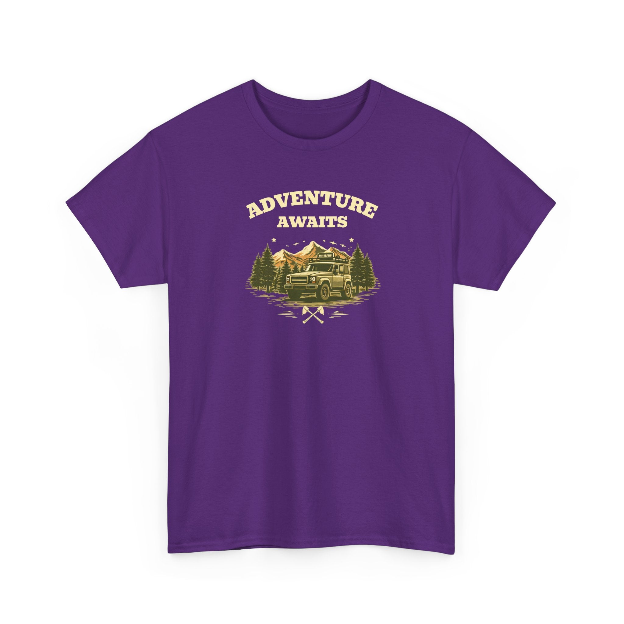 Adventure Awaits T‑Shirt — Vintage Camper Outdoor Graphic Tee