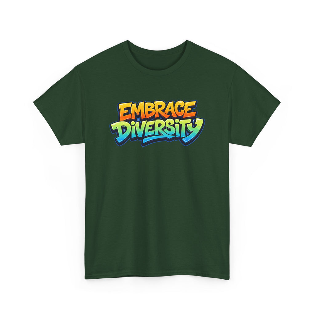 Embrace Diversity T-Shirt — Colorful Graffiti Pride Tee
