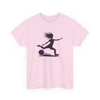 Girls Soccer Silhouette T-Shirt – Soccer Player Graphic Tee