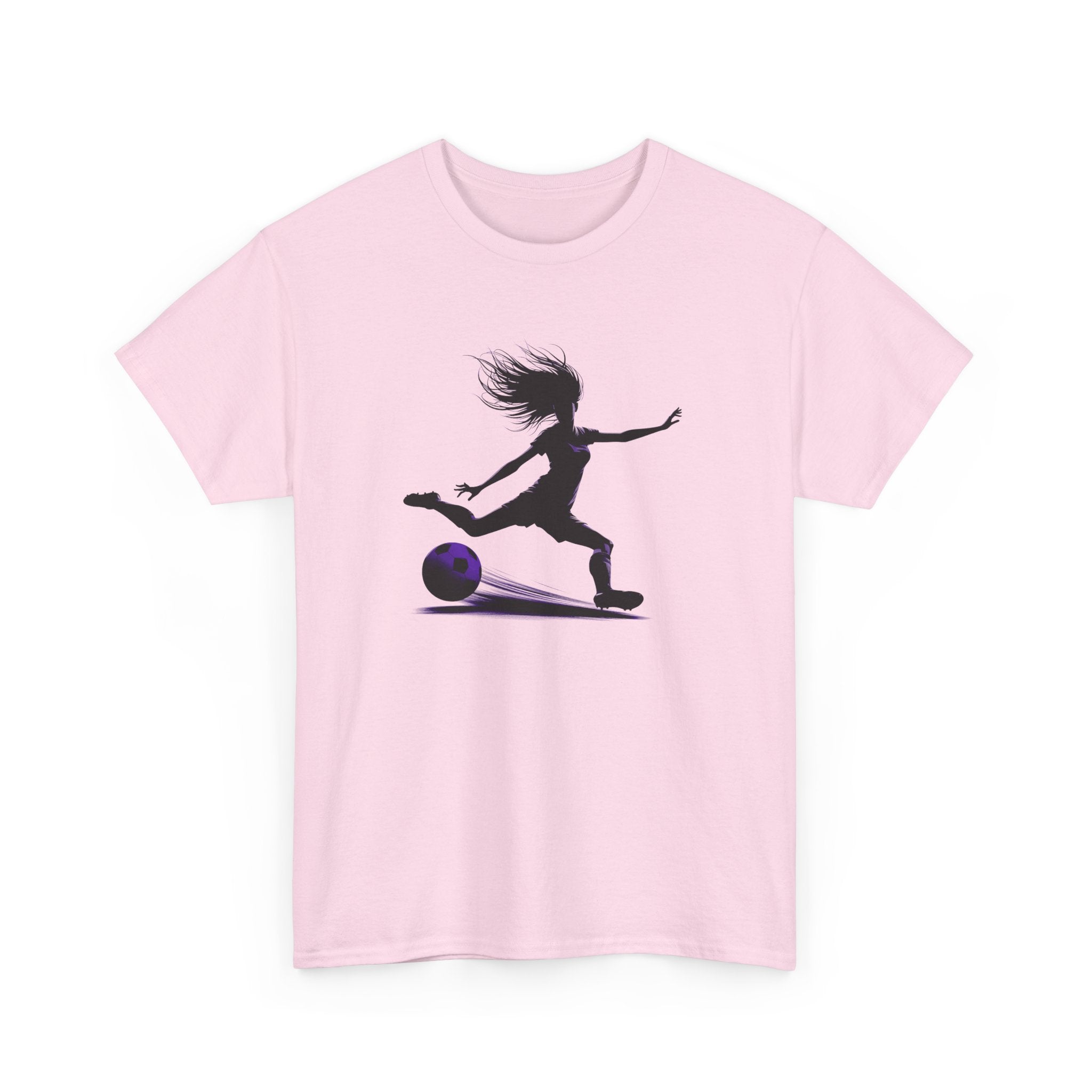 Girls Soccer Silhouette T-Shirt – Soccer Player Graphic Tee