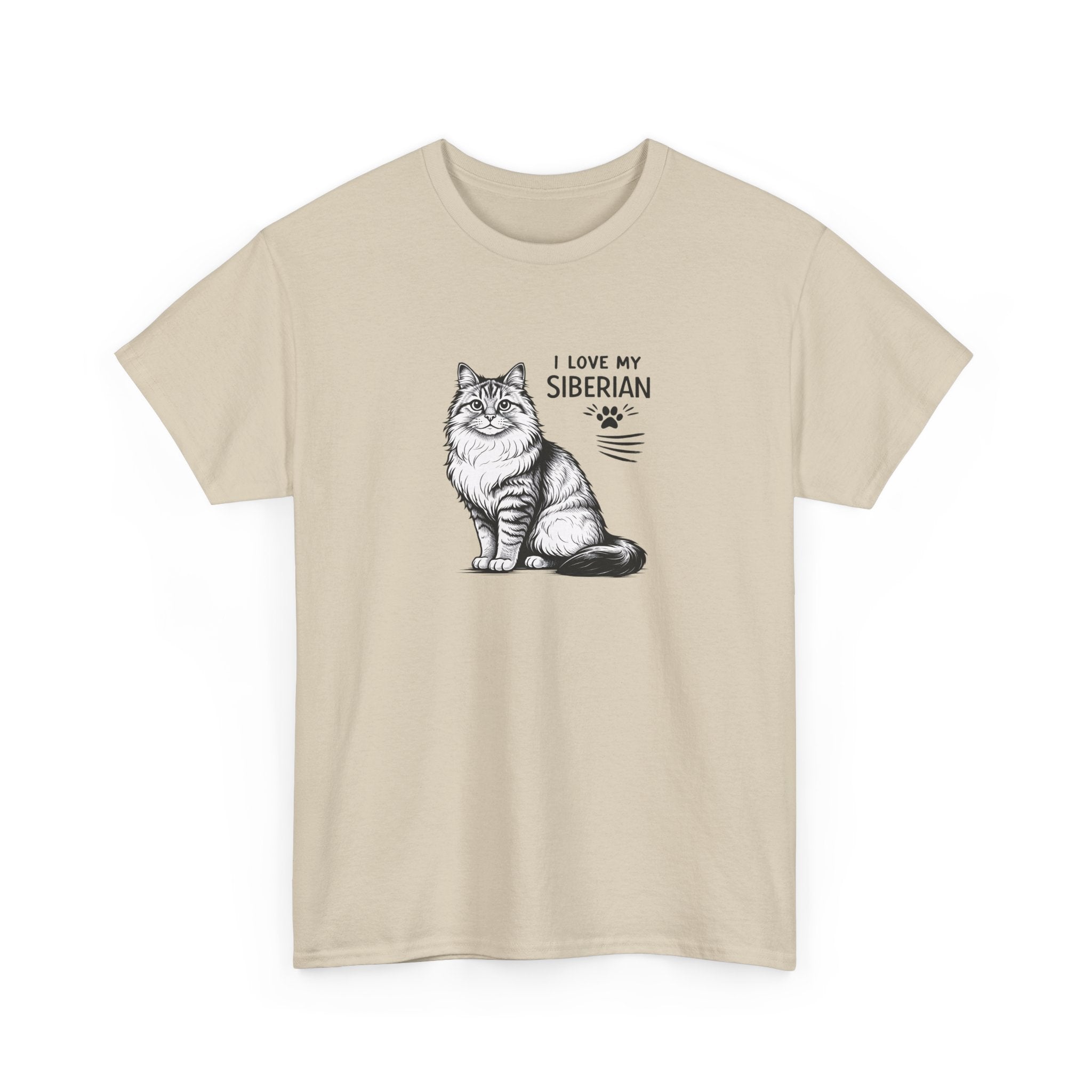Siberian Cat T-Shirt — "I Love My Siberian" Tee