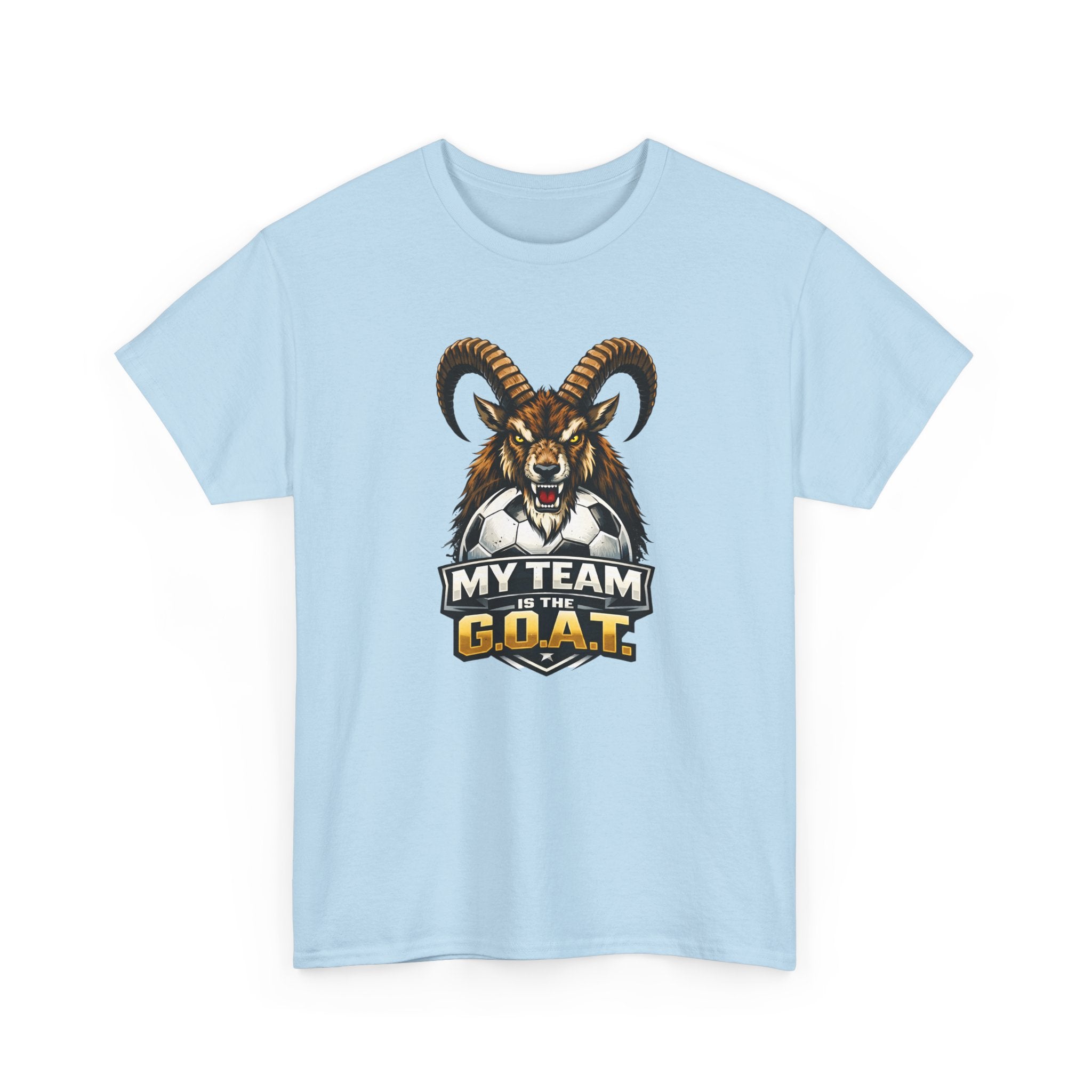 Goat Ibex Soccer Tee — "My Team Is the GOAT" Sports Fan T-Shirt