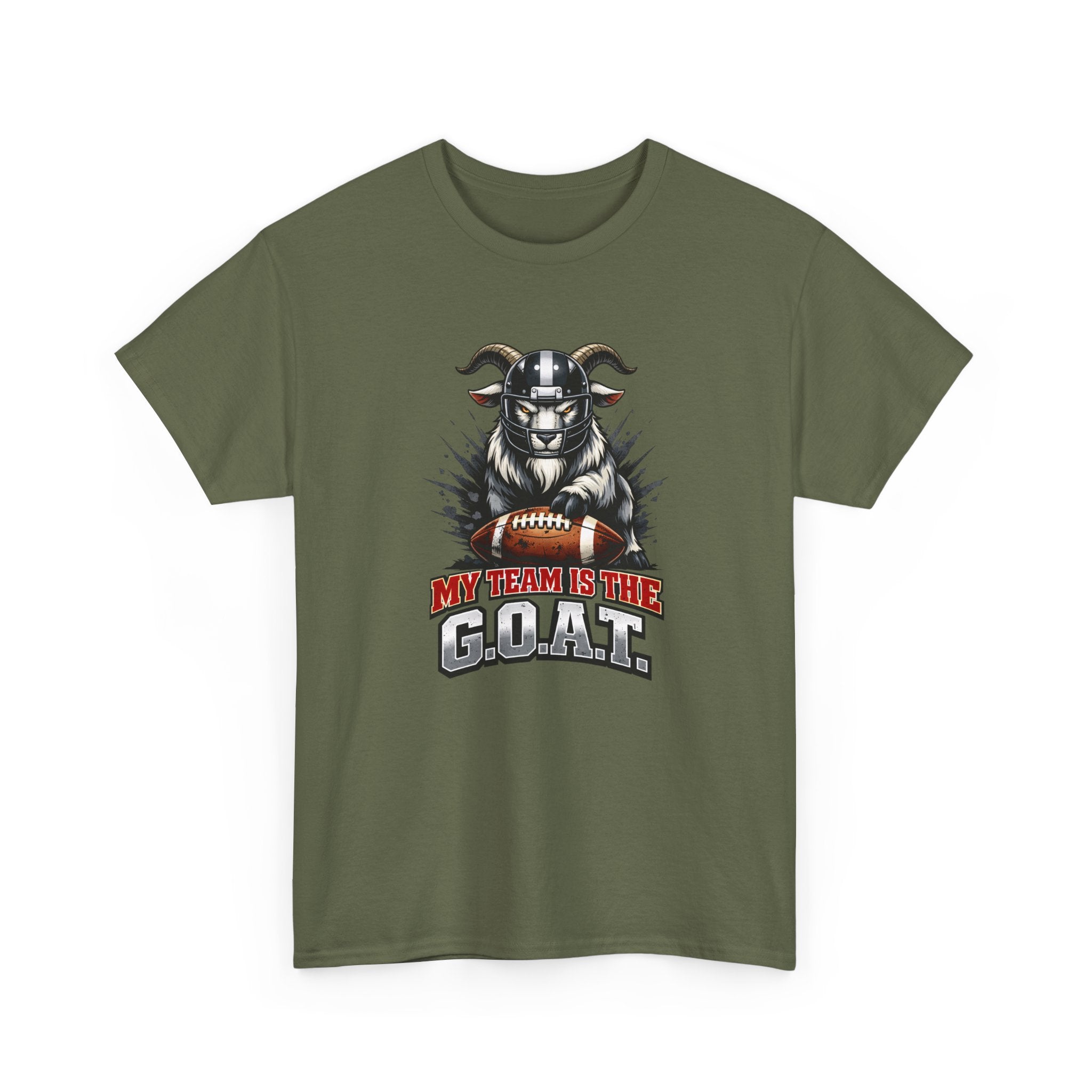 GOAT Football Tee - "My Team Is The GOAT" Graphic T-Shirt