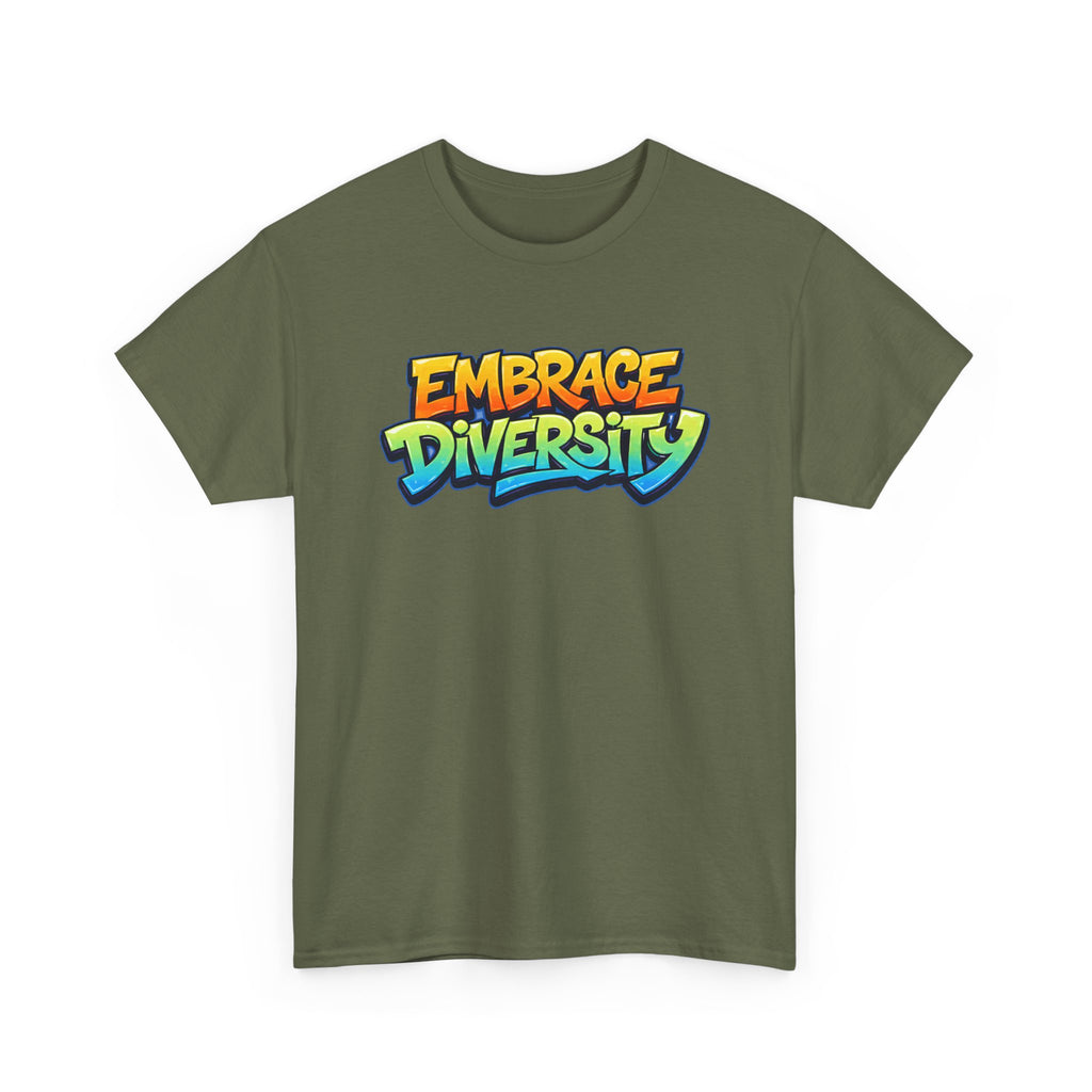 Embrace Diversity T-Shirt — Colorful Graffiti Pride Tee