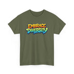 Embrace Diversity T-Shirt — Colorful Graffiti Pride Tee